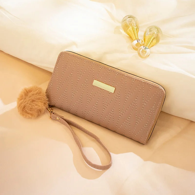 Women's Leather Wallet Woman Luxury Long Wallets Fashion Women Purses Money Bags Handbags Womens Purse Cards Holder