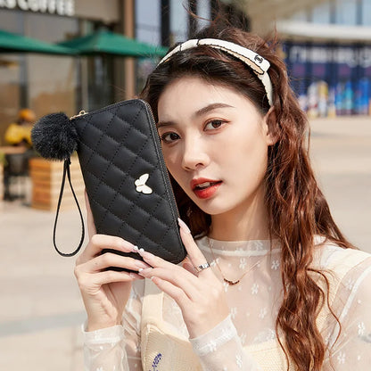 Women's Leather Wallet Woman Luxury Long Wallets Fashion Women Purses Money Bags Handbags Womens Purse Cards Holder