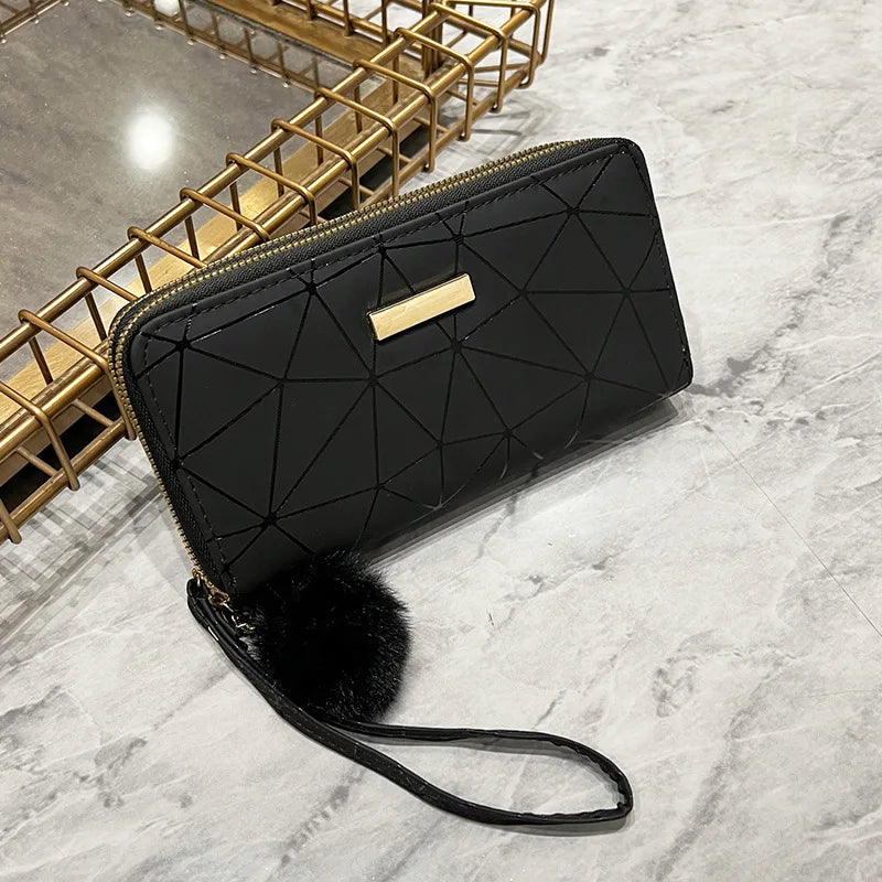 Women's Leather Wallet Woman Luxury Long Wallets Fashion Women Purses Money Bags Handbags Womens Purse Cards Holder