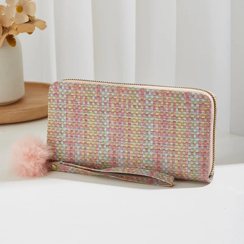 Women's Leather Wallet Woman Luxury Long Wallets Fashion Women Purses Money Bags Handbags Womens Purse Cards Holder