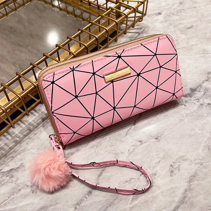 Women's Leather Wallet Woman Luxury Long Wallets Fashion Women Purses Money Bags Handbags Womens Purse Cards Holder