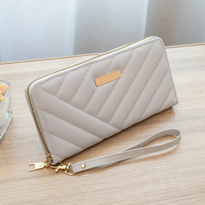 Women's Leather Wallet Woman Luxury Long Wallets Fashion Women Purses Money Bags Handbags Womens Purse Cards Holder