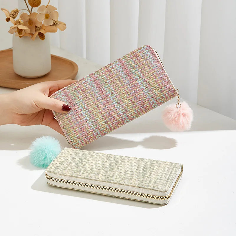 Women's Leather Wallet Woman Luxury Long Wallets Fashion Women Purses Money Bags Handbags Womens Purse Cards Holder