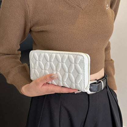 Women's Leather Wallet Woman Luxury Long Wallets Fashion Women Purses Money Bags Handbags Womens Purse Cards Holder