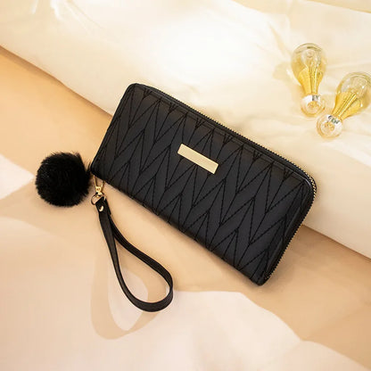 Women's Leather Wallet Woman Luxury Long Wallets Fashion Women Purses Money Bags Handbags Womens Purse Cards Holder