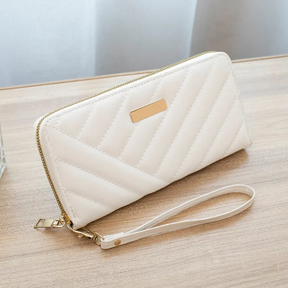 Women's Leather Wallet Woman Luxury Long Wallets Fashion Women Purses Money Bags Handbags Womens Purse Cards Holder