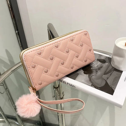 Women's Leather Wallet Woman Luxury Long Wallets Fashion Women Purses Money Bags Handbags Womens Purse Cards Holder