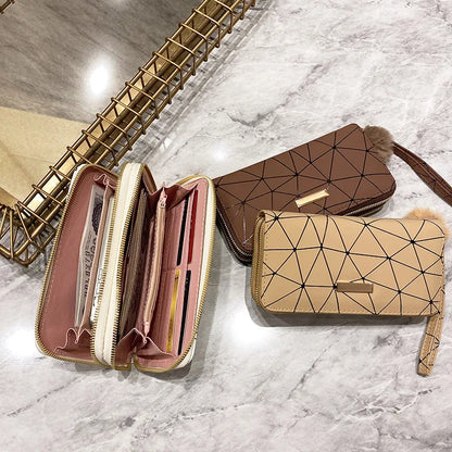Women's Leather Wallet Woman Luxury Long Wallets Fashion Women Purses Money Bags Handbags Womens Purse Cards Holder