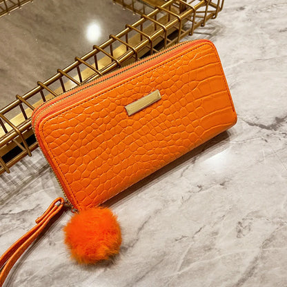 Women's Leather Wallet Woman Luxury Long Wallets Fashion Women Purses Money Bags Handbags Womens Purse Cards Holder