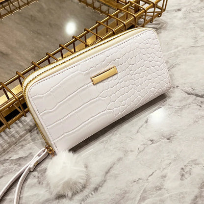 Women's Leather Wallet Woman Luxury Long Wallets Fashion Women Purses Money Bags Handbags Womens Purse Cards Holder