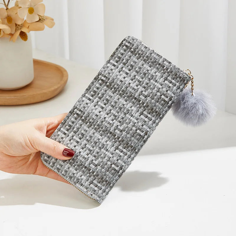 Women's Leather Wallet Woman Luxury Long Wallets Fashion Women Purses Money Bags Handbags Womens Purse Cards Holder