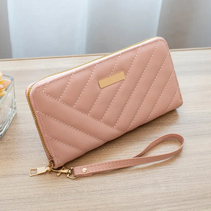 Women's Leather Wallet Woman Luxury Long Wallets Fashion Women Purses Money Bags Handbags Womens Purse Cards Holder
