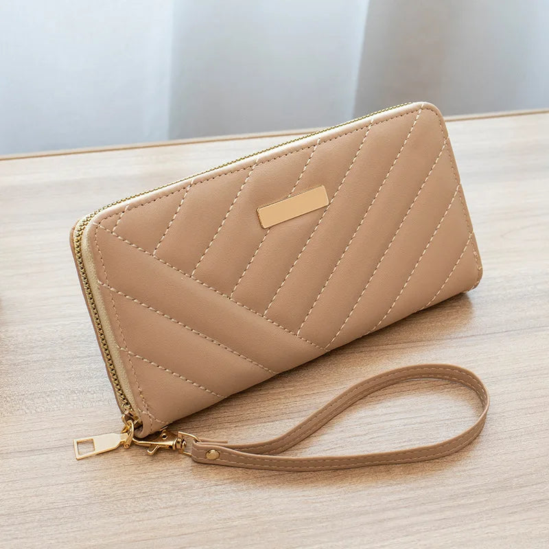 Women's Leather Wallet Woman Luxury Long Wallets Fashion Women Purses Money Bags Handbags Womens Purse Cards Holder