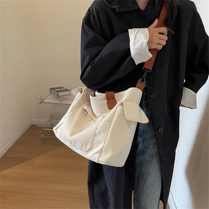 Women's Leisure Canvas Armpit Shoulder Bags Large-capacity Light Ladies Crossbody Bags Female Fashion Versatile Tote Bags