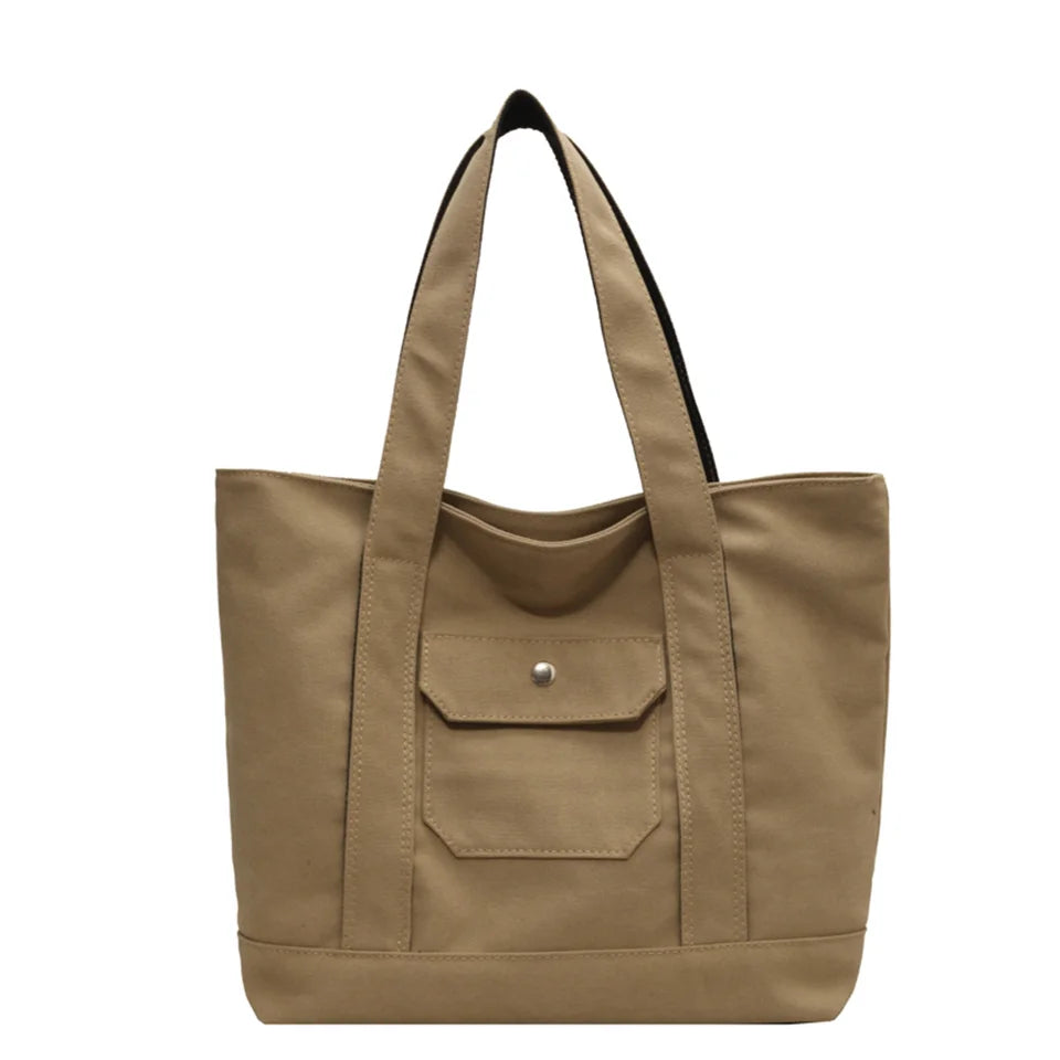 Women's Leisure Canvas Crossbody Bag Large-capacity Multi-storey Female Shoulder Bag Fashion Versatile Ladies Handbag