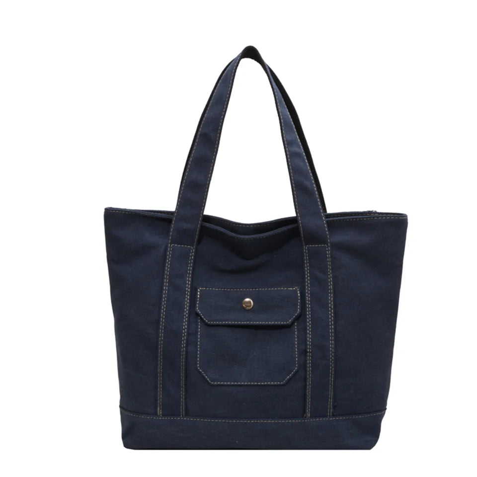 Women's Leisure Canvas Crossbody Bag Large-capacity Multi-storey Female Shoulder Bag Fashion Versatile Ladies Handbag