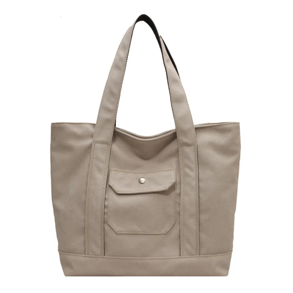 Women's Leisure Canvas Crossbody Bag Large-capacity Multi-storey Female Shoulder Bag Fashion Versatile Ladies Handbag