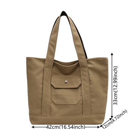 Women's Leisure Canvas Crossbody Bag Large-capacity Multi-storey Female Shoulder Bag Fashion Versatile Ladies Handbag