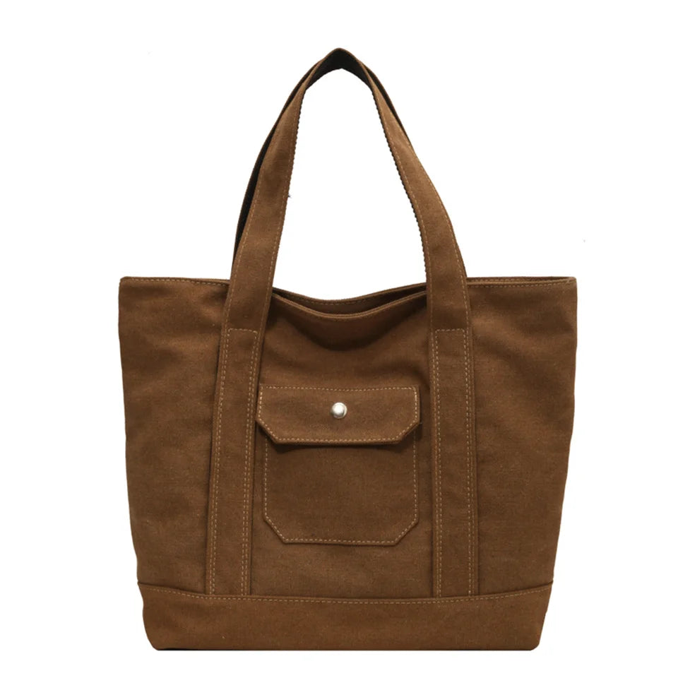 Women's Leisure Canvas Crossbody Bag Large-capacity Multi-storey Female Shoulder Bag Fashion Versatile Ladies Handbag