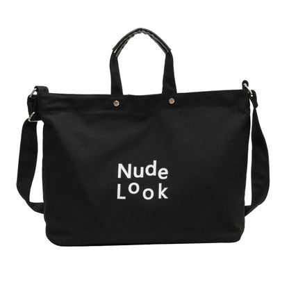 Women's Leisure Canvas Crossbody Bag Simplicity Large-capacity Multi-storey Female Shoulder Bag Fashion Versatile Ladies Handbag