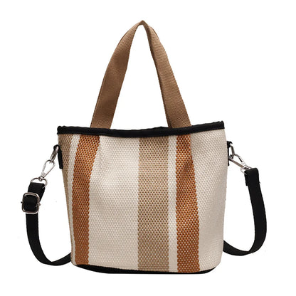 Women's Leisure Canvas Crossbody Bags Female Tote Bags Designer Light Soft Large-capacity Ladies Fashion Versatile Shoulder Bags