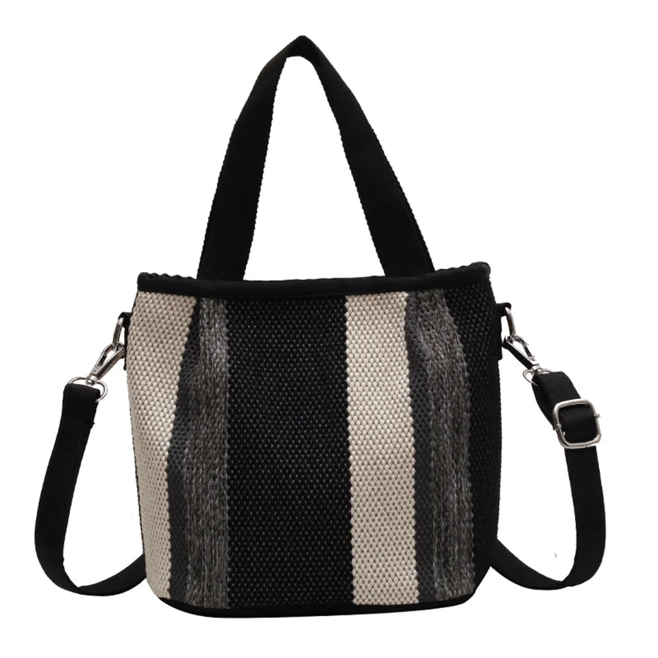 Women's Leisure Canvas Crossbody Bags Female Tote Bags Designer Light Soft Large-capacity Ladies Fashion Versatile Shoulder Bags