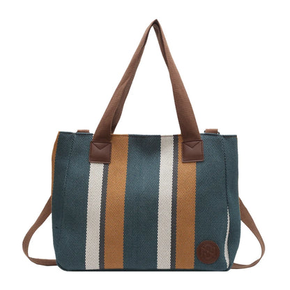 Women's Leisure Canvas Shoulder Bag Designer High Quality Female Light Crossbody Bag Large-capacity Ladies Fashion Shopping Bags