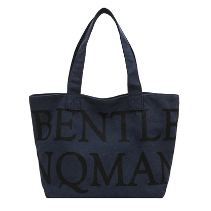 Women's Leisure Canvas Shoulder Bags Designer High Quality Ladies Fashion Handbags Large-capacity Female Trend Shopping Bags