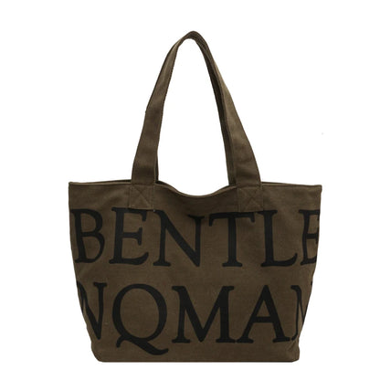 Women's Leisure Canvas Shoulder Bags Designer High Quality Ladies Fashion Handbags Large-capacity Female Trend Shopping Bags