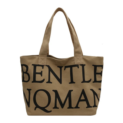 Women's Leisure Canvas Shoulder Bags Designer High Quality Ladies Fashion Handbags Large-capacity Female Trend Shopping Bags