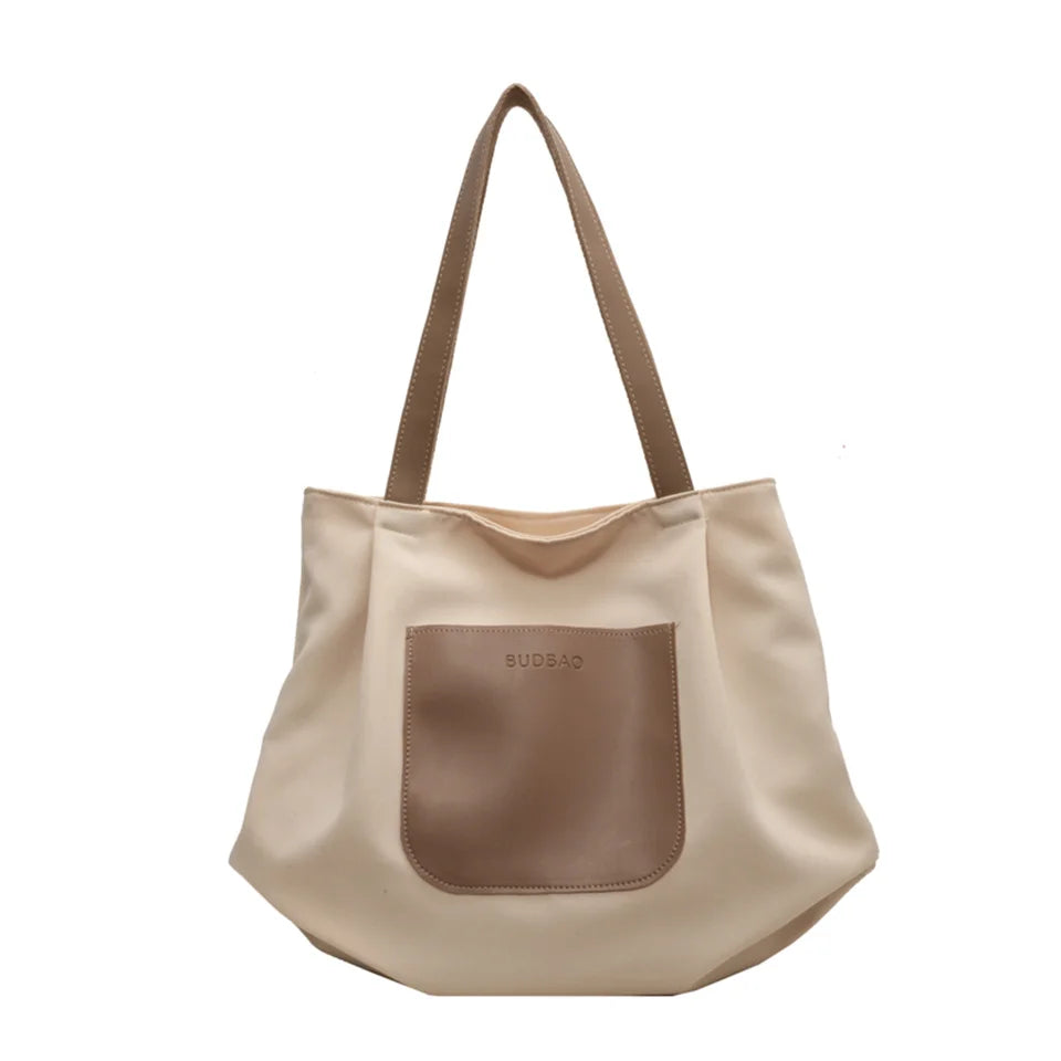 Women's Leisure Canvas Shoulder Bags Light Ladies Handbags Bags Large-capacity Female Versatile Commute Crossbody Bag