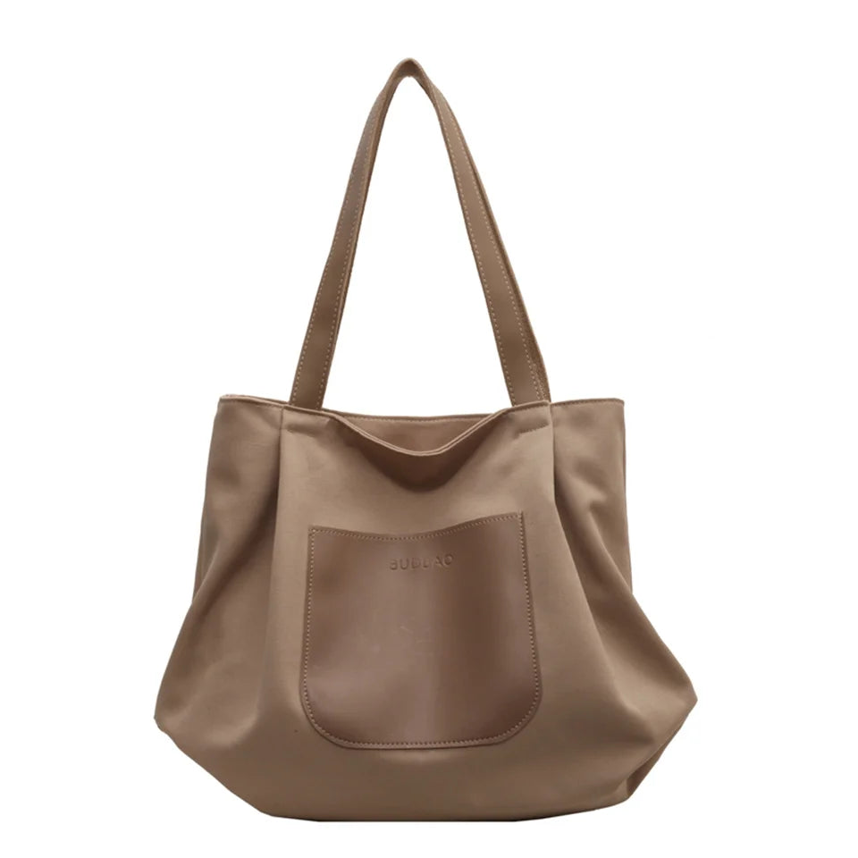 Women's Leisure Canvas Shoulder Bags Light Ladies Handbags Bags Large-capacity Female Versatile Commute Crossbody Bag
