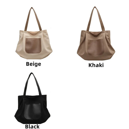 Women's Leisure Canvas Shoulder Bags Light Ladies Handbags Bags Large-capacity Female Versatile Commute Crossbody Bag