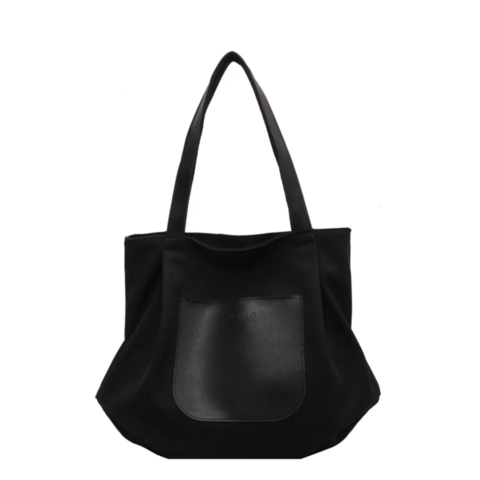 Women's Leisure Canvas Shoulder Bags Light Ladies Handbags Bags Large-capacity Female Versatile Commute Crossbody Bag