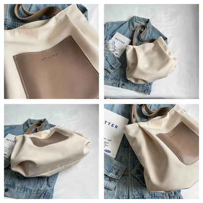 Women's Leisure Canvas Shoulder Bags Light Ladies Handbags Bags Large-capacity Female Versatile Commute Crossbody Bag