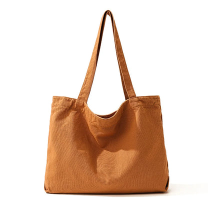 Women's Leisure Canvas Shoulder Bags Retro Large-capacity Handbags Designer High Quality Fashion Female Versatile Crossbody Bags