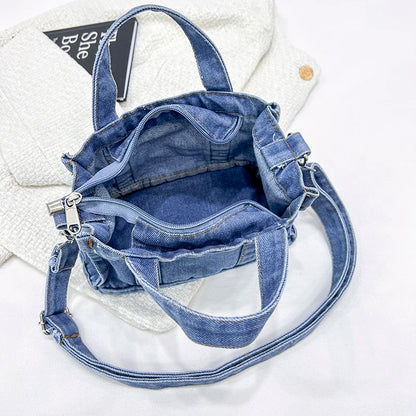 Women's Leisure Denim Crossbody Bags Large-capacity Ladies Fashion Handbags Designer High Quality Female Light Shoulder Bags