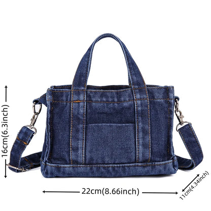 Women's Leisure Denim Crossbody Bags Large-capacity Ladies Fashion Handbags Designer High Quality Female Light Shoulder Bags
