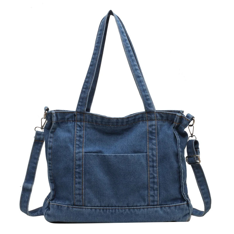 Women's Leisure Denim Shoulder Bags Designer High Quality Ladies Fashion Handbags Large-capacity Female Light Crossbody Bags