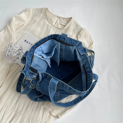 Women's Leisure Denim Shoulder Bags Designer High Quality Ladies Fashion Handbags Large-capacity Female Light Crossbody Bags
