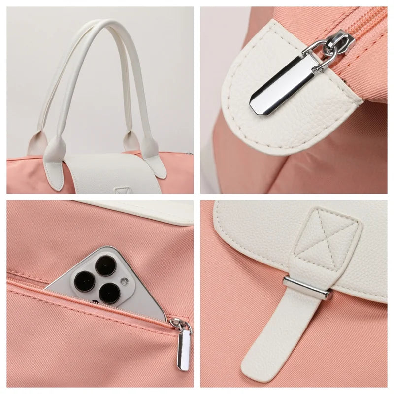 Women's Leisure Fitness Travel Bags Designer Waterproof Oxford Ladies Fashion Shoulder Bags Large-capacity Female Trend Handbags