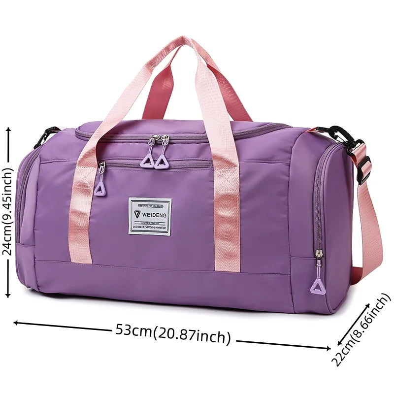 Women's Leisure Fitness Travel Bags High Quality Female Shoulder Bags Waterproof Oxford Large-capacity Ladies Crossbody Bags