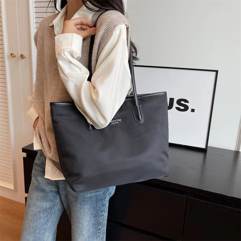 Women's Leisure Shoulder Bags High Quality Waterproof Oxford Female Fashion Handbags Designer Large-capacity Ladies Shopping Bag