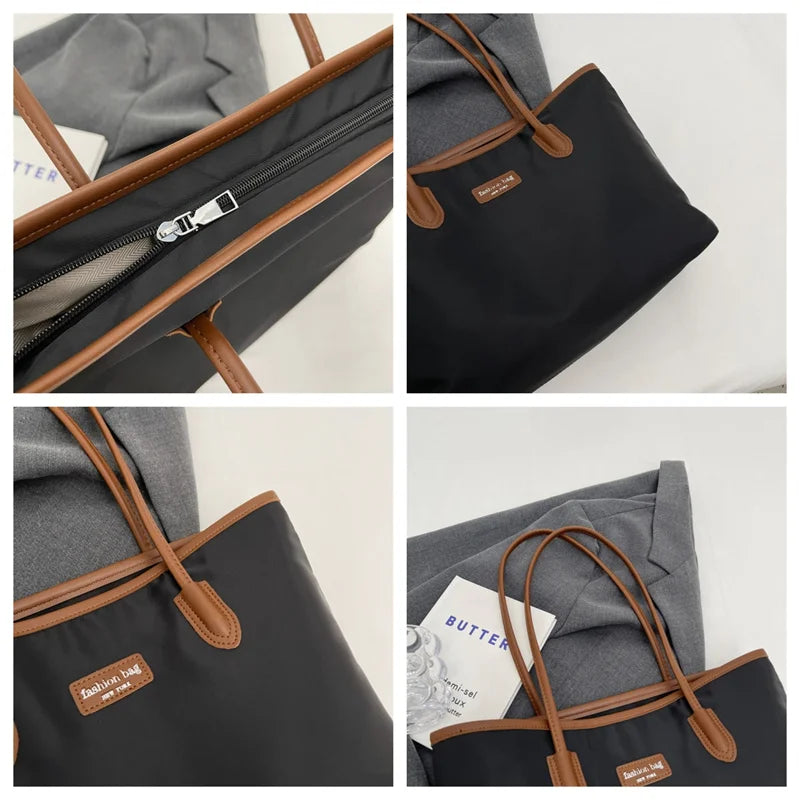 Women's Leisure Shoulder Bags High Quality Waterproof Oxford Female Fashion Handbags Designer Large-capacity Ladies Shopping Bag