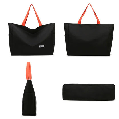 Women's Leisure Shoulder Bags Waterproof Oxford Ladies Fashion Fitness Travel Bags Designer Large-capacity Female Light Handbags