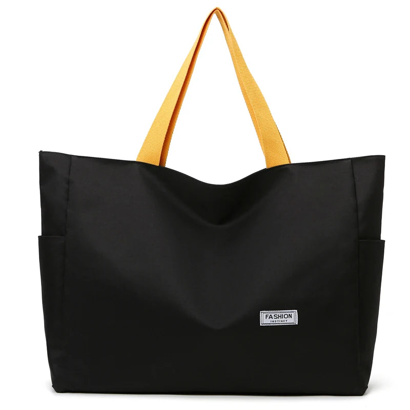 Women's Leisure Shoulder Bags Waterproof Oxford Ladies Fashion Fitness Travel Bags Designer Large-capacity Female Light Handbags
