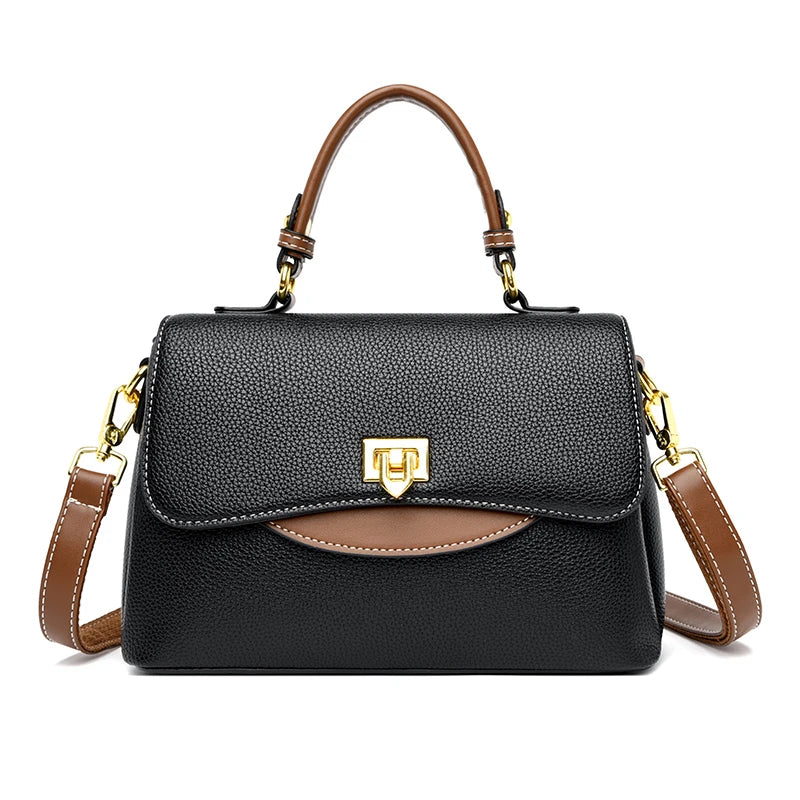 Women's Luxury Leather Bags High Quality Crossbody Shoulder Bag For Women 2023 Luxury Solid Color Handbags Female Messenger Tote