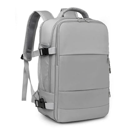 Women's Multifunctional Travel Backpack Luggage Bag with USB Interface Independent Shoe Cabinet Can Board The Plane