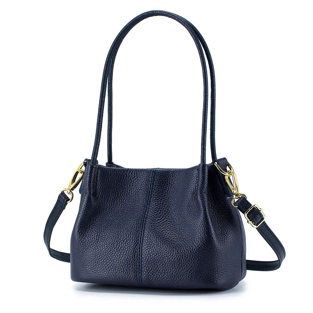 Women's New European and American Fashion Ladies Portable Messenger Leather Niche Design Large Capacity Shoulder Bag