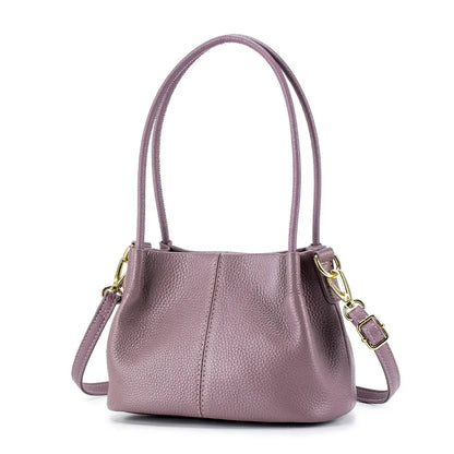 Women's New European and American Fashion Ladies Portable Messenger Leather Niche Design Large Capacity Shoulder Bag